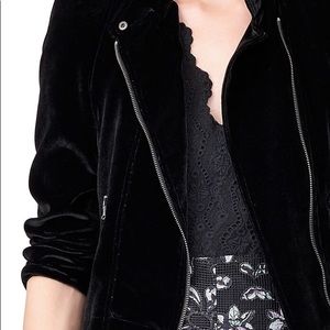 Velvet Moto Jacket